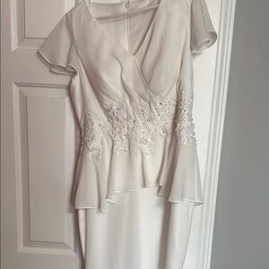 Elegant White Lace Dress